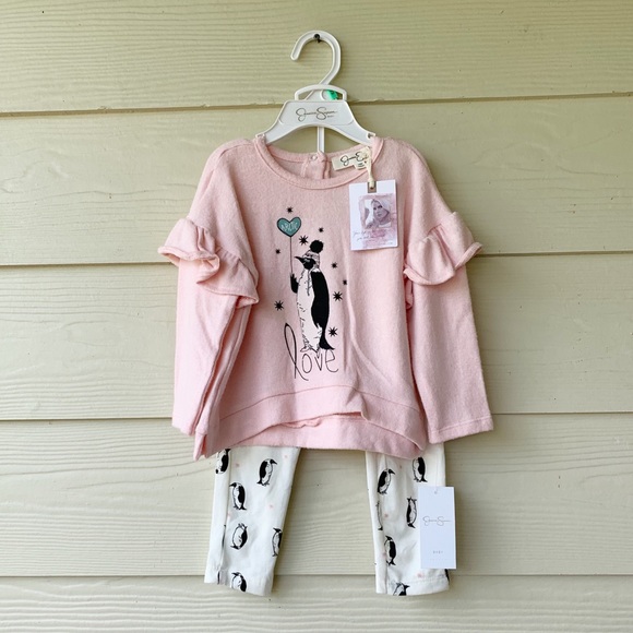 Jessica Simpson Knit Penguin Top & Pants - Picture 2 of 3